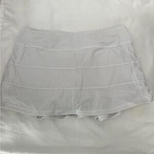Lululemon Pace Rival Skirt White Tennis Skirt